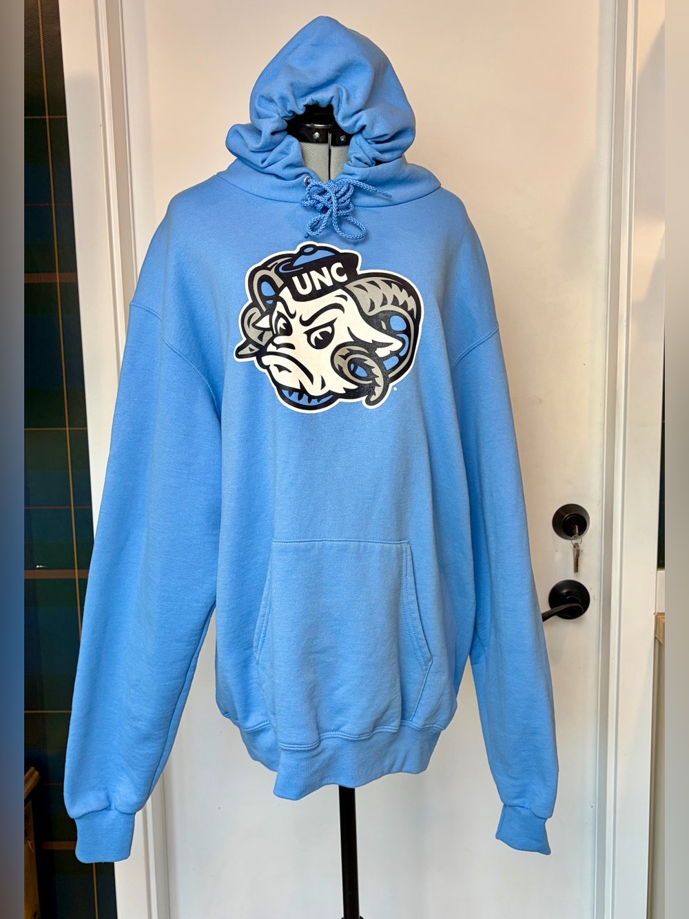 Champion UNC Carolina Blue Pullover Hoodie, Graphic design, Men’s L, EUC - Picture 2 of 10